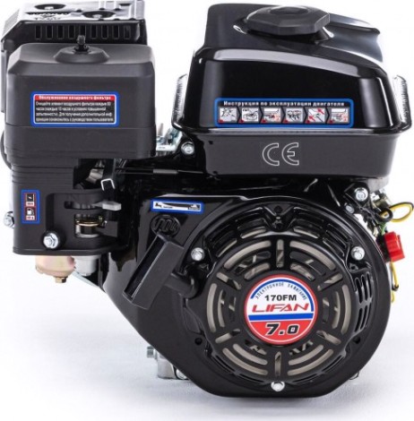 Бензиновый двигатель LIFAN 170FM 7,0 л.с. (вал 19,05 мм) Бензиновый двигатель LIFAN 170FM 7,0 л.с. (вал 19,05 мм)