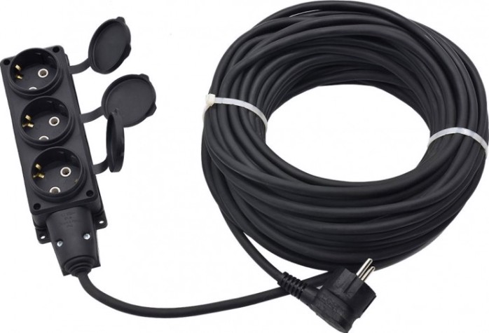 Удлинитель силовой 3 гн. GLANZEN EC-40-012 КГ 3х1,5 IP44 (40 м) Удлинитель силовой 3 гн. GLANZEN EC-40-012 КГ 3х1,5 IP44 (40 м)