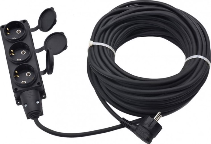 Удлинитель силовой 3 гн. GLANZEN EC-50-013 КГ 3х2,5 IP44 (50 м) Удлинитель силовой 3 гн. GLANZEN EC-50-013 КГ 3х2,5 IP44 (50 м)